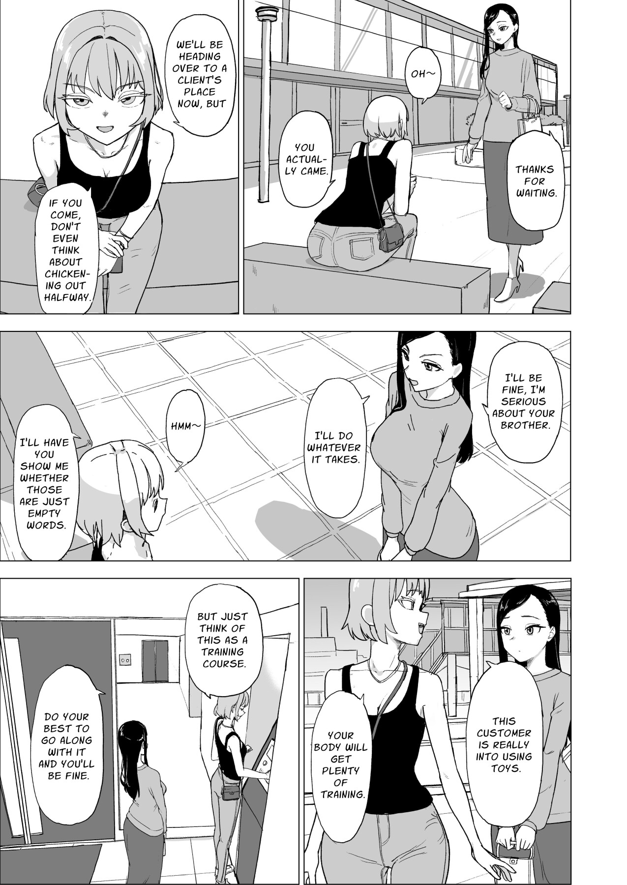 Hentai Manga Comic-Let's Make Our Brother's Girlfriend Do Some Masochistic Play-Read-5